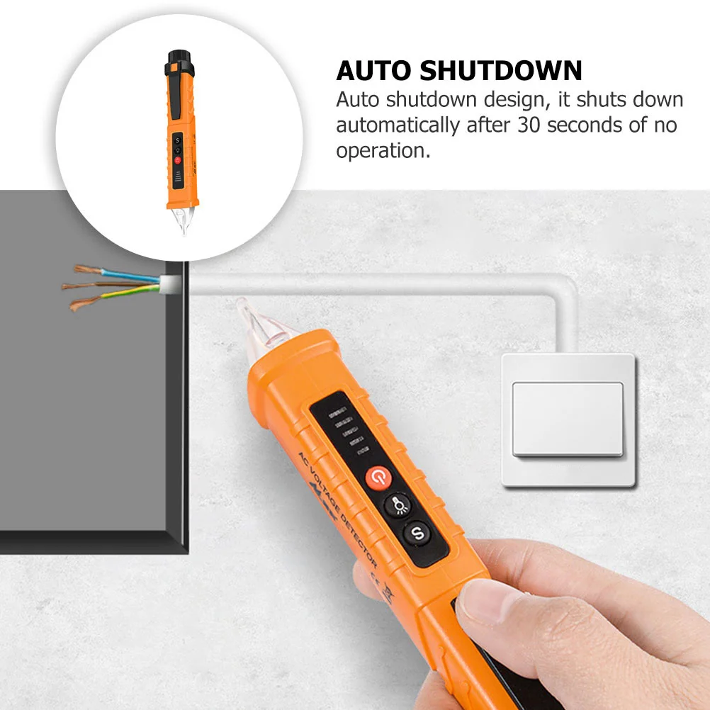 

1Pcs Electricity Pen Non-Contact Multifunctional Tester Pen Compact Size Auto Shutdown Electrician Tool