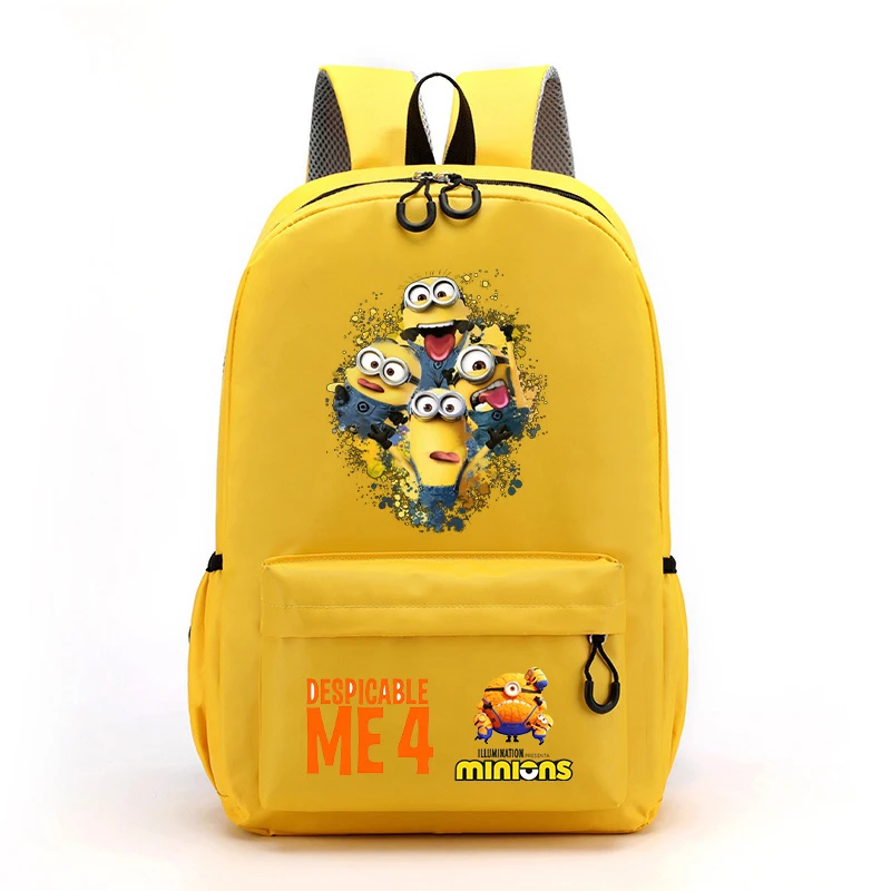 Despicable Mes Minionss Kids Girl School Bag New Movie Cartoon Printed Backpack Teenager Laptop Rucksack Student Knapsack Child