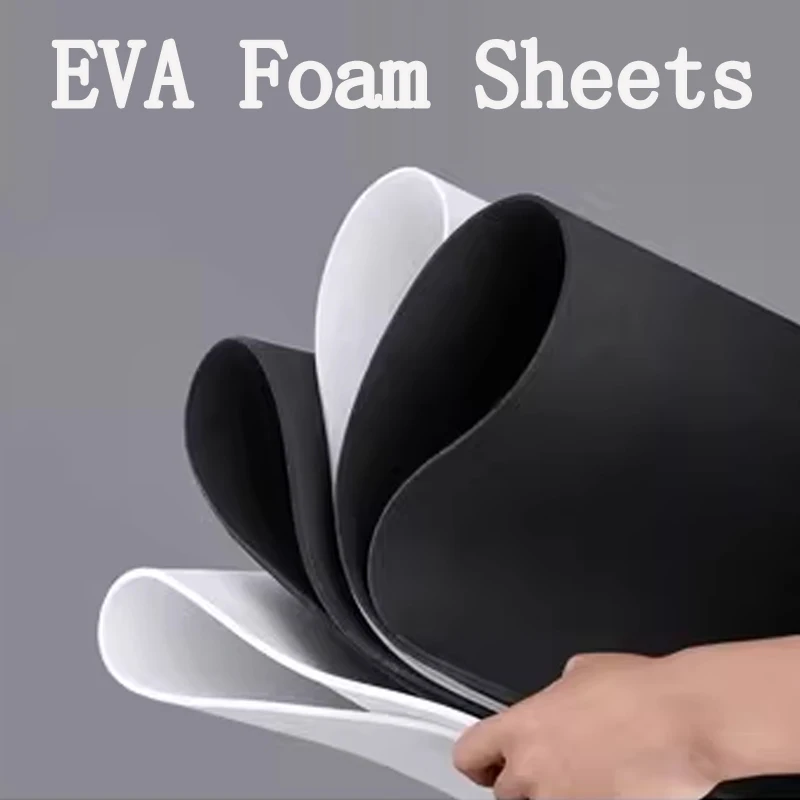38-Degree Black EVA Foam Board, Anti-Static High-Density Rigid Foam Sheet, Shock-Absorbing Sponge Pad Strip, Customizable EVA Bo