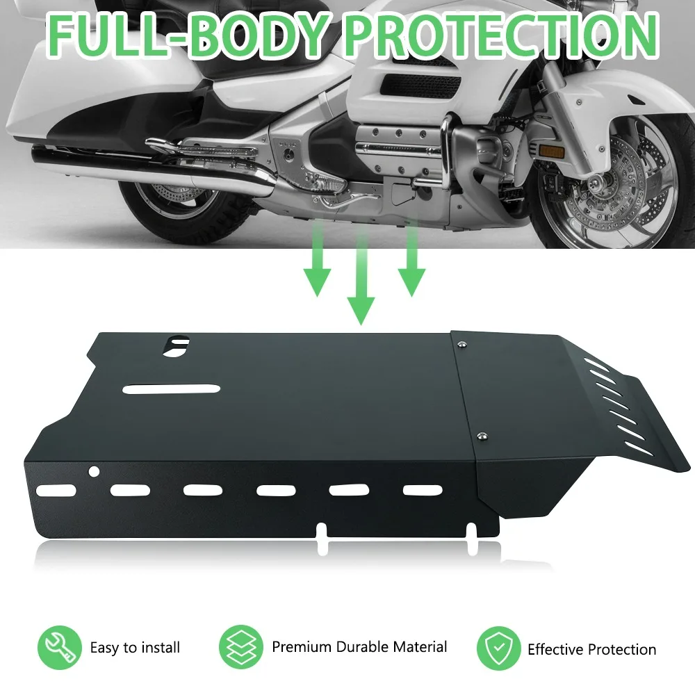 

Lower Chassis Protector Skid Plate Engine Guard Cover Anti-Slip Boards For Honda Gold Wing GL1800 Goldwing GL 1800 2001 - 2017