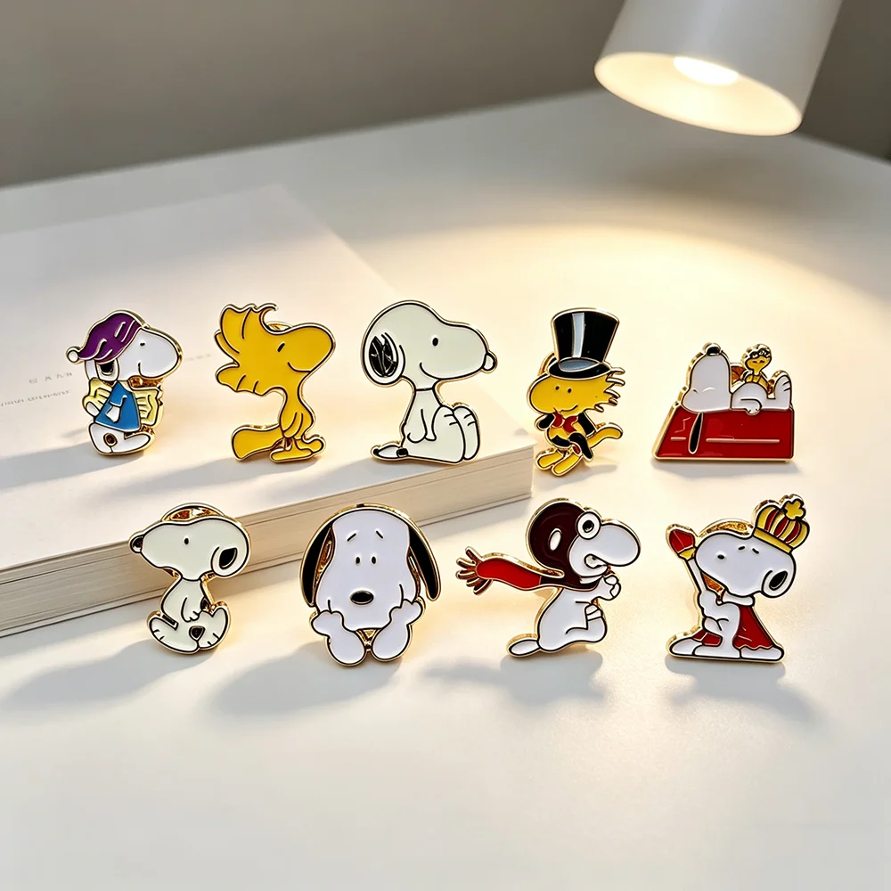 6/8/9/10/11-teiliges Emaille-Pin-Set, niedliche Cartoon-Welpenhund-Metall-Reversbroschen, dekorative Anstecknadeln für Rucksäcke, Sammlerstücke, Geschenke