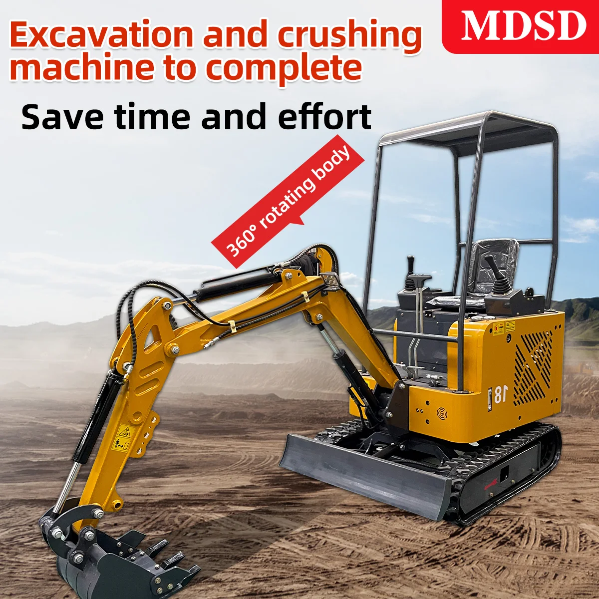 Excavator Mini Crawler 1500kg, Mini Bagger Hidrolik Diesel Mesin Euro 5, 1,5 Ton 2 Ton, Grosir Murah, Custom