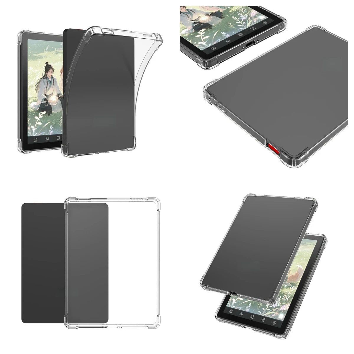 

Защитный чехол для электронной книги Bigme B6, водонепроницаемый чехол, мягкий чехол с воздушной подушкой для защиты от падений для B6 Reader, водонепроницаемый чехол 6.0