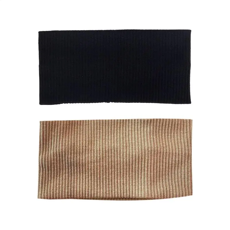 

Sports Headband Fashion Sports Cycling Face Washing Headband Ribbed Solid Color Wool Cotton Elastic Hair Accessories for adults