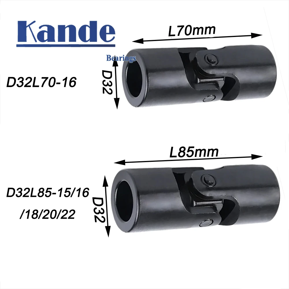 Kande Precision Cross Universal Joint Coupling 6-22mm WSD Single Joint Universal Joint Transmission Shaft Coupler Cross Shaft Coupler