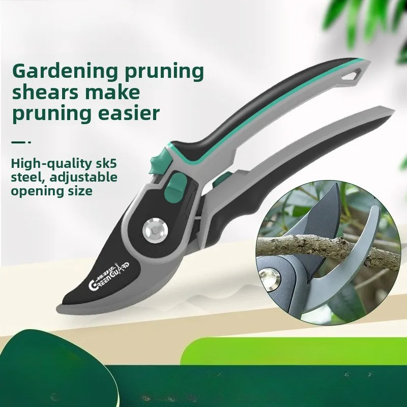 2 Stage Garden Pruning Shears SK5 Steel Heavy Duty Secateurs Flower Branch Cutter