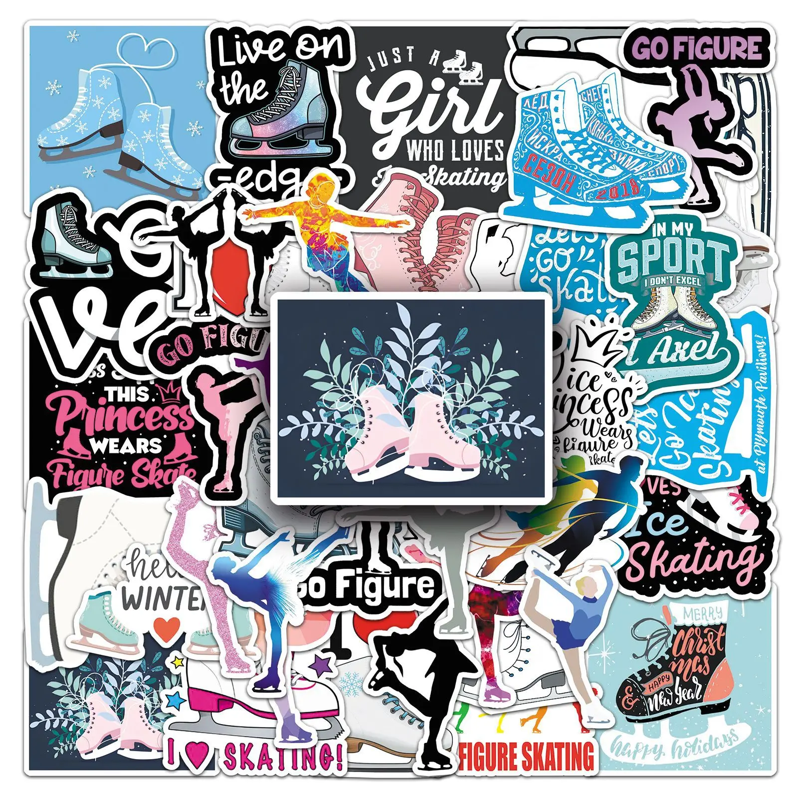 

50PCS Cartoon Skating Stickers Sports Graffiti Waterproof Decals Toys Creative Decoration Skateboard Motorcycle Water Cup