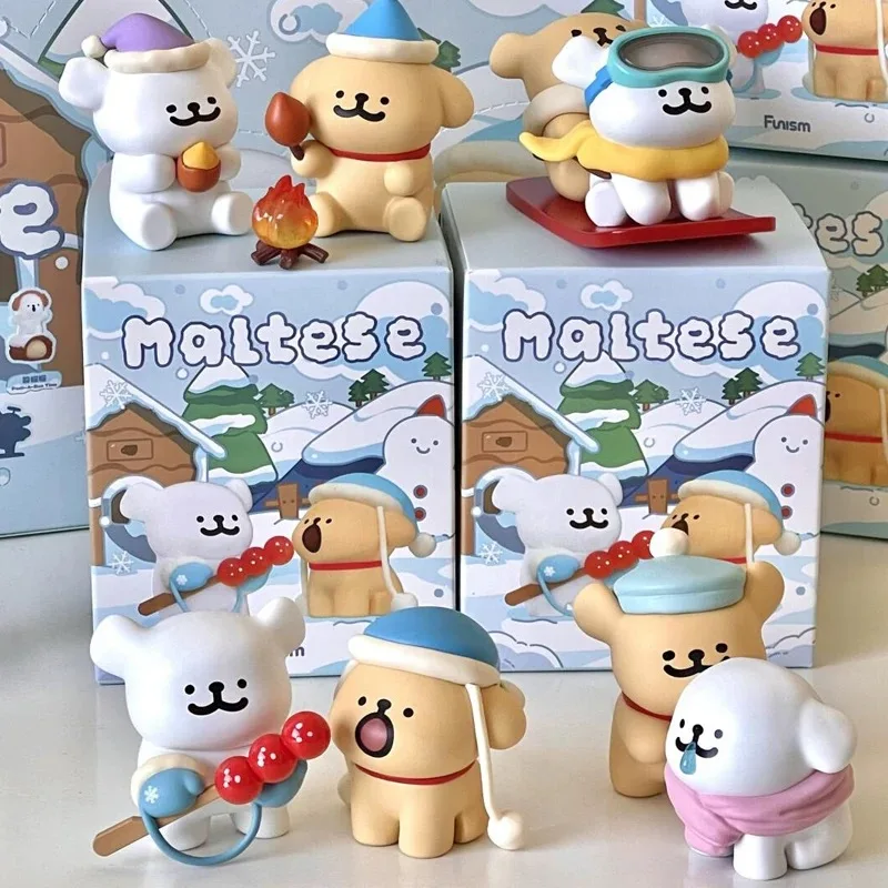 Maltańczyk Cuddy Moments Seria Pudełko z niespodzianką Figurka na biurko Śliczna dla dziewczynek Prezenty świąteczne i urodziny Zabawki dla dzieci