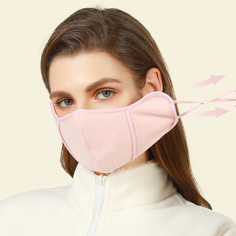 Maschera calda per maschera da sci per il viso ciclismo Sport scaldacollo uomo donna moda inverno mezza maschera pile termico