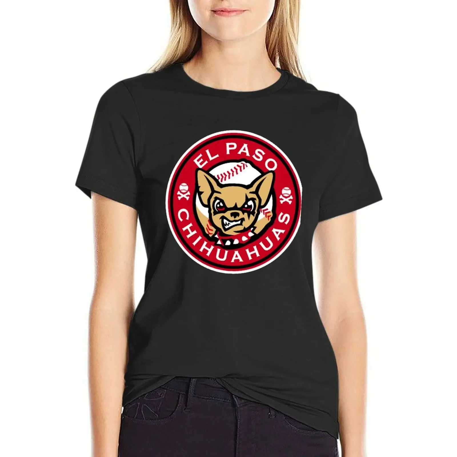 

EL PASO CHIHUAHUAS T-Shirt customs design your own summer tops funnys vintage clothes Woman clothes