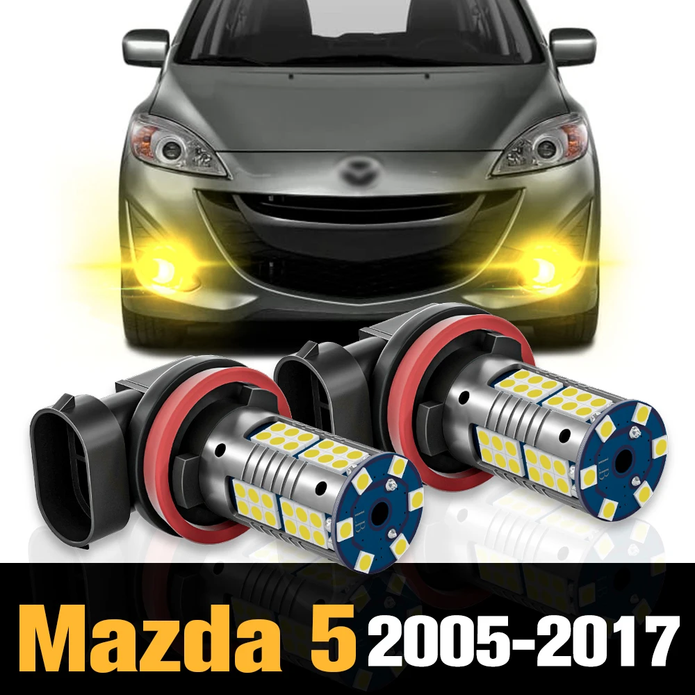

2pcs Canbus LED Fog Light Lamp Accessories For Mazda 5 2005-2017 2006 2007 2008 2009 2010 2011 2012 2013 2014 2015 2016