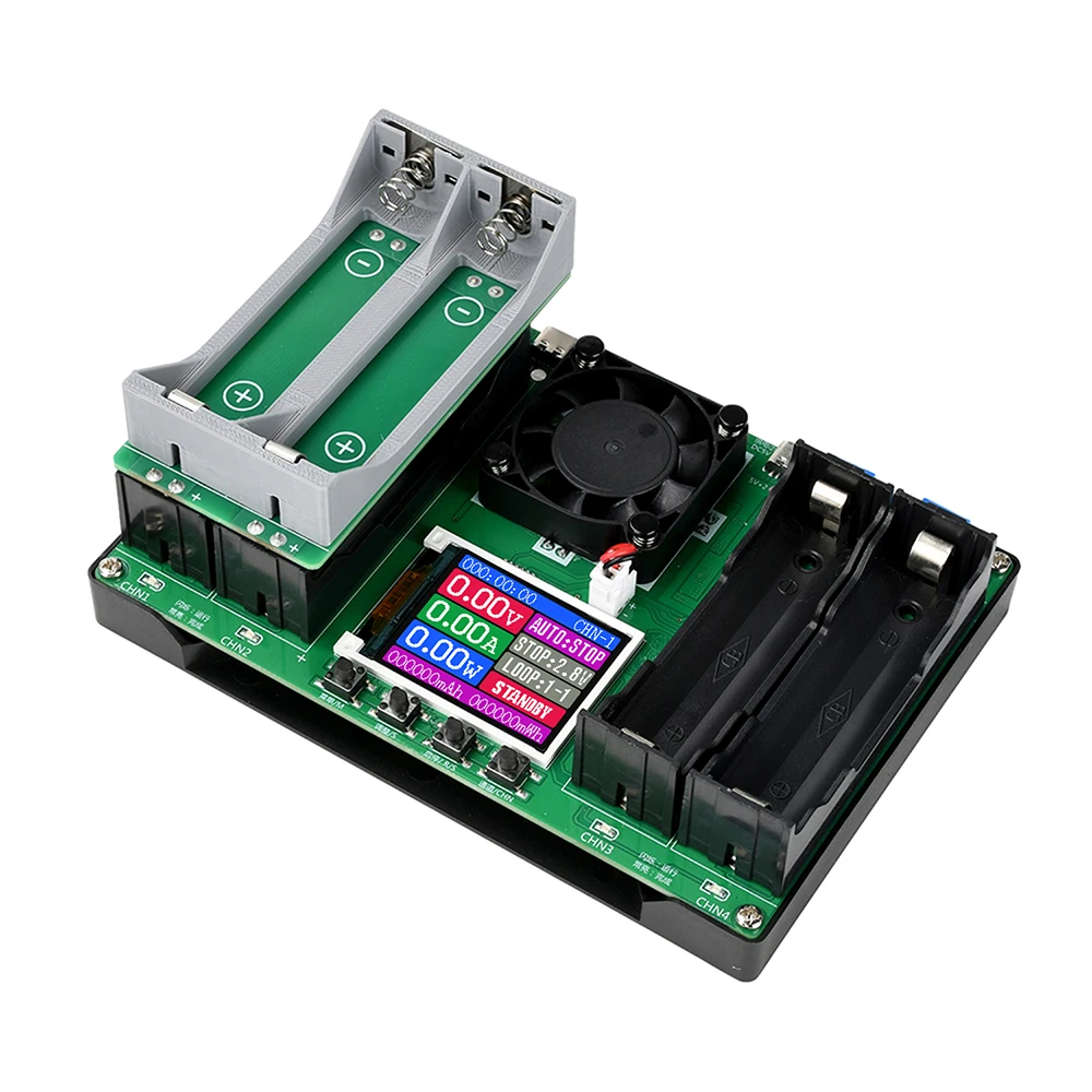 18650 Type-C LCD 4 Channel Display Battery Capacity Tester MAh Lithium Digital Battery Detection Module For Battery Testing