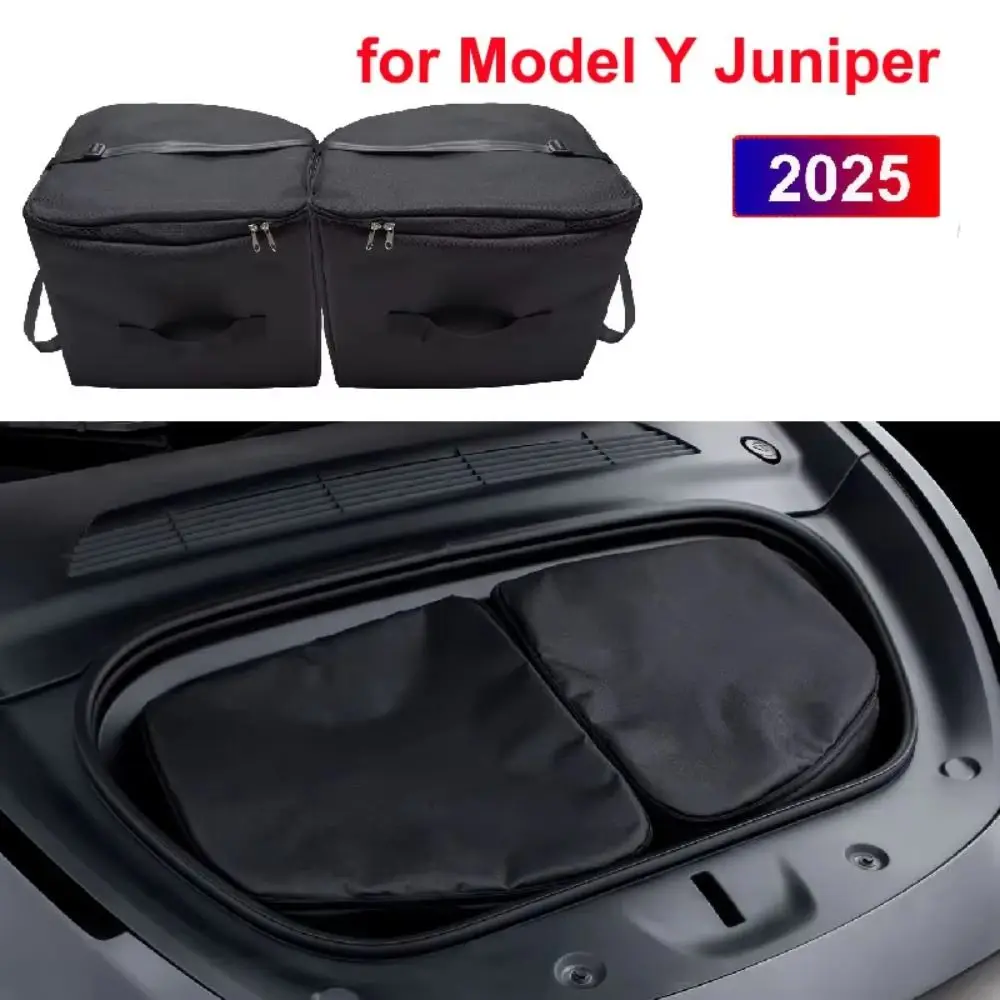 

Oxford Cloth Insulation Bag Large Capacity Black Cooler Organizer Professional Fresh-keeping Bag for Tesla Model Y/Model 3