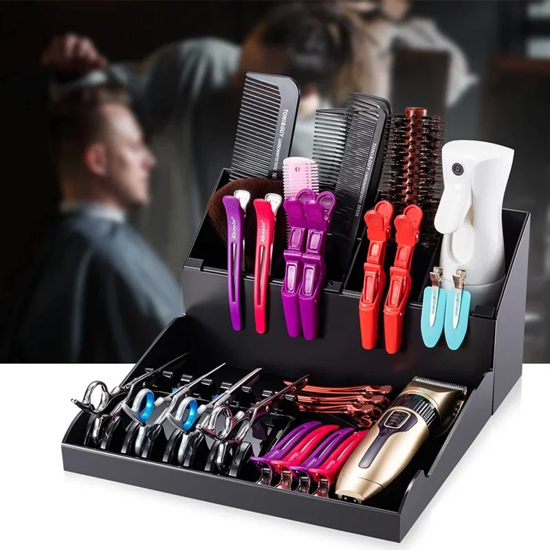 

Versatile Salon Hair Styling Tools Organizer, Detachable Hairdressing Tool Storage Holder & Tray