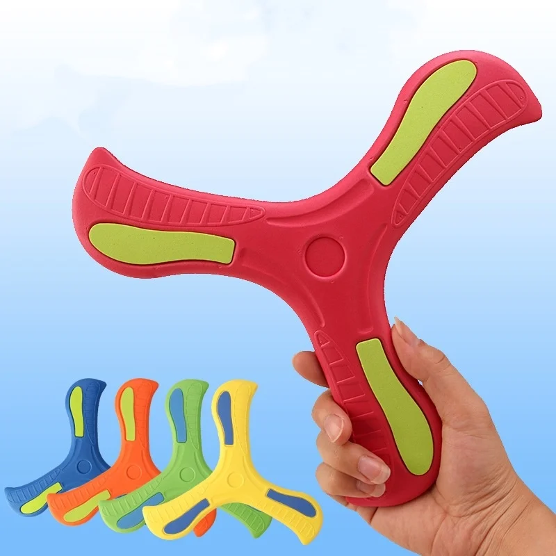 

Children's Returning Boomerang Toy V-Shaped Dart Three-Bladed Flying Disc Throwing Target Spinner Parent-Child Outdoor Kids Gift