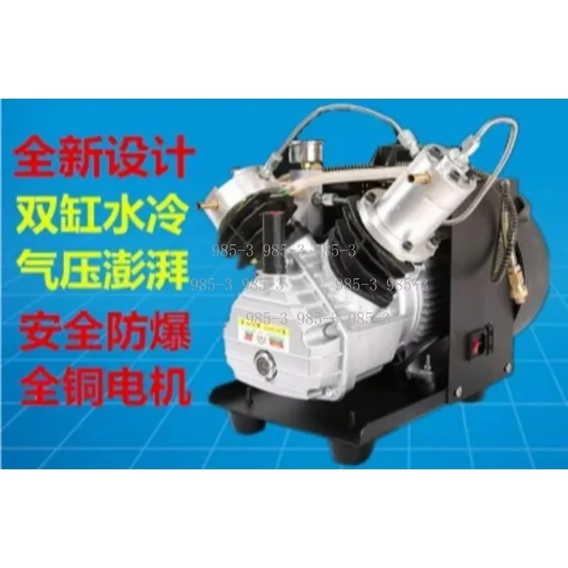 30Mpa Double Cylinder Air Compressor, 4500Psi Portable PCP Pump for Outdoor Hunting and Paintball