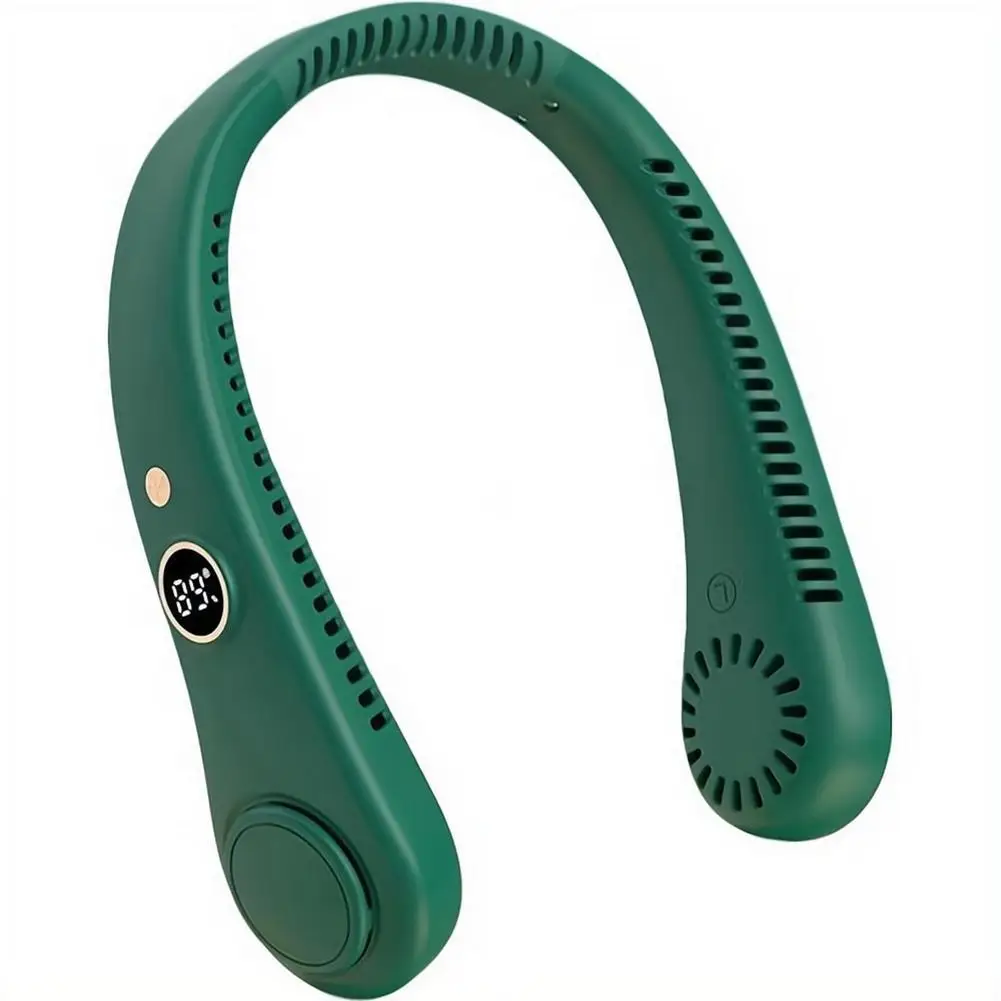 Tragbarer Nackenventilator Turbo für Outdoor-Aktivitäten, Kleines Sommergeschenk, Bequemer Hängeventilator für unterwegs – Detail 2