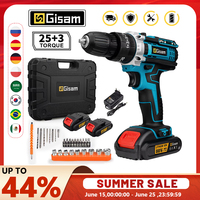 21V Cordless Drill Electric Screwdriver Electric Impact Drill Mini Wireless Power Driver DC Lithium-Ion Battery Power Tools