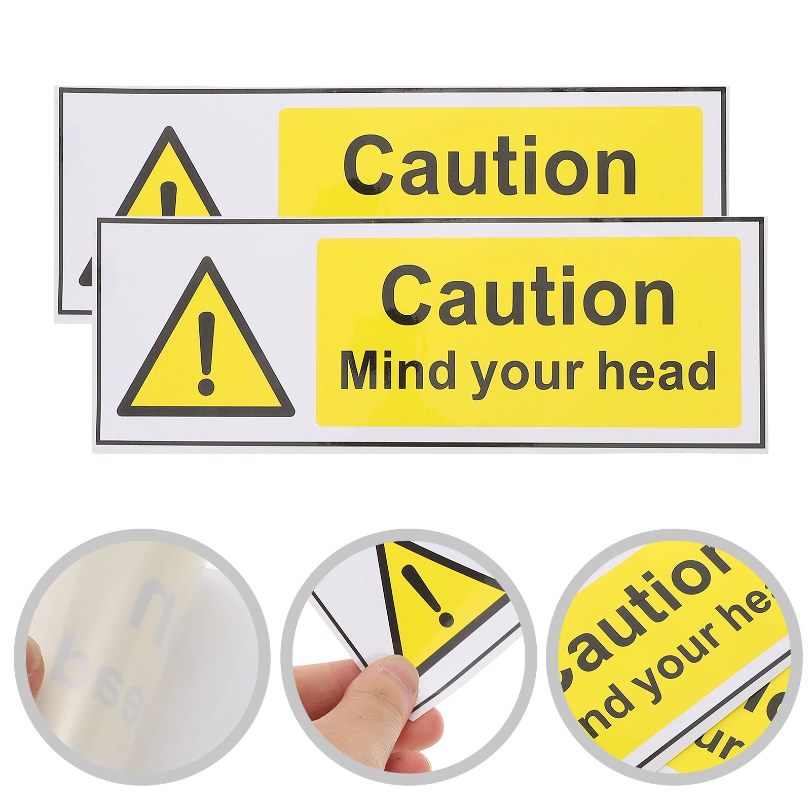 Safety Warning Stickers Security Signs Labels For Factory Machinery Decals Self Adhesive Watch Your Head Basement Stairs