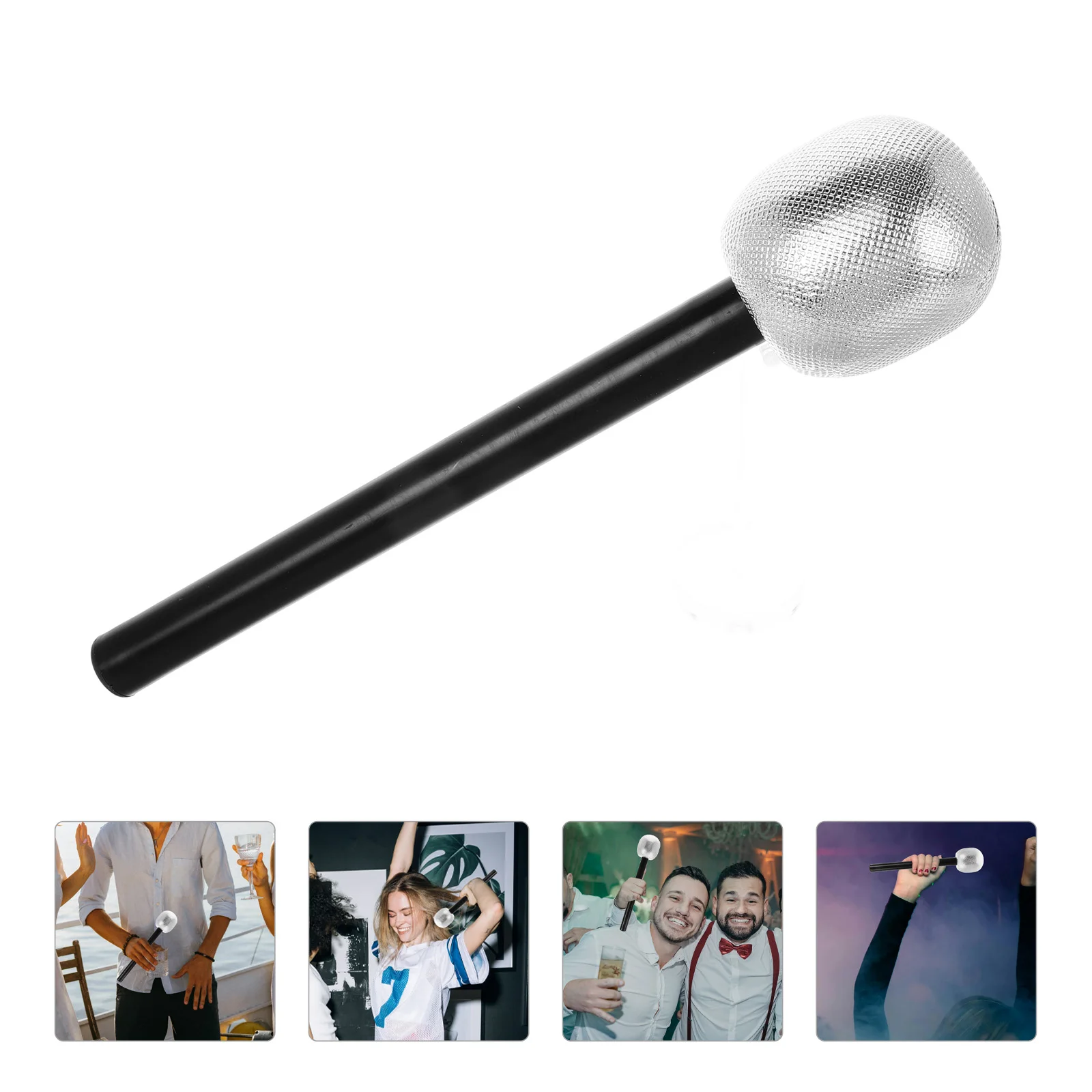 

Fake Microphone Props Halloween for Mini Party Accessories Stage Child