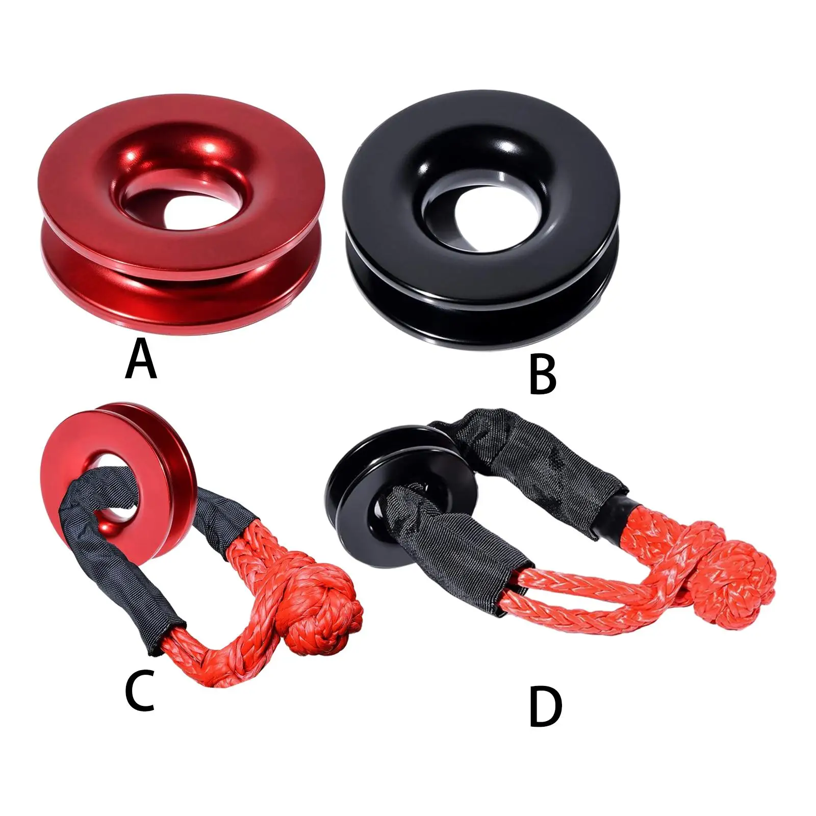 Car Recovery Ring 38000 lbs Winch Soft Shackle Depot SUV Truck Boat