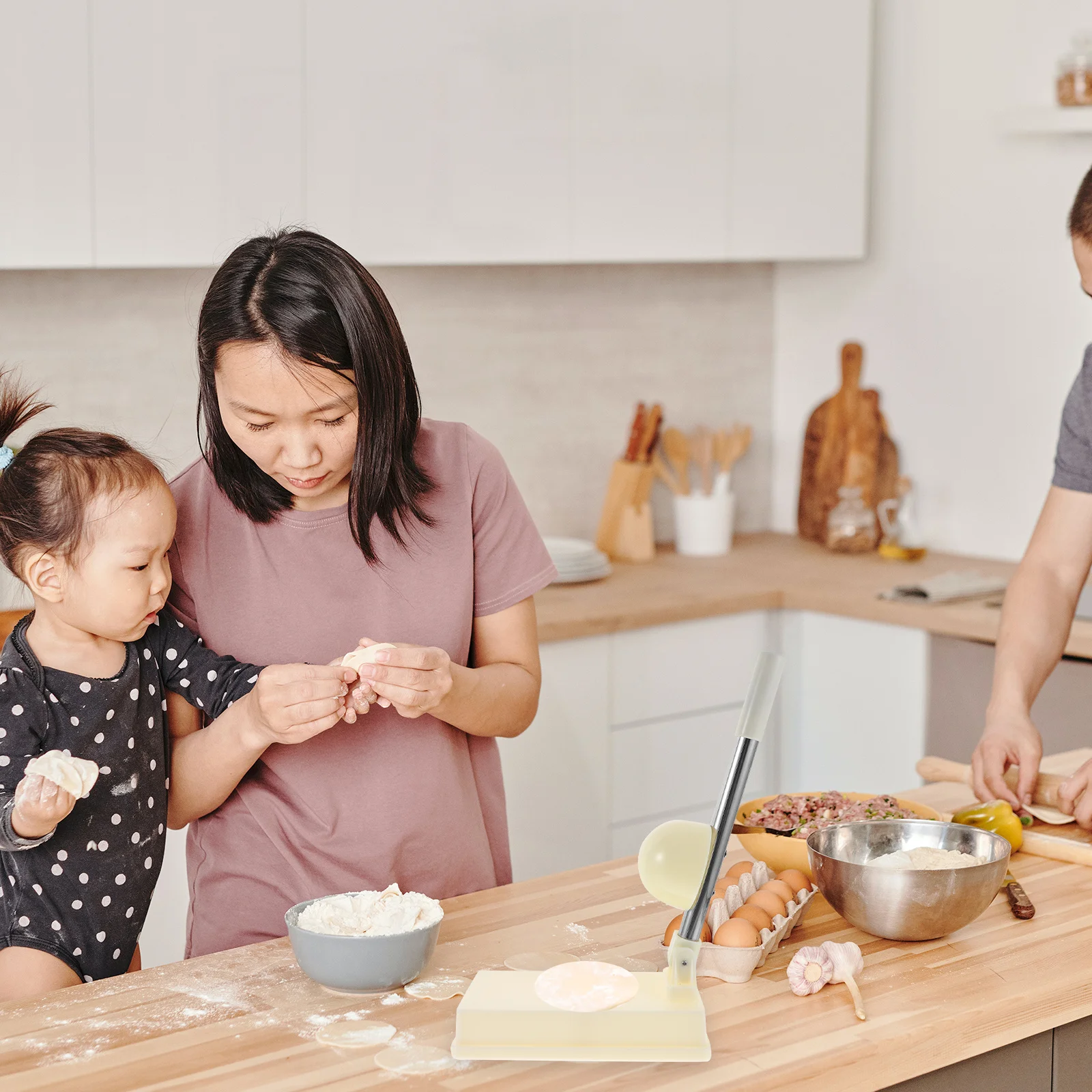 

Dumpling Wrapper Press Mold Stainless Steel Dough Presser for Making Dumplings Noodles Rice Cakes Kitchen Gadget Tool Home