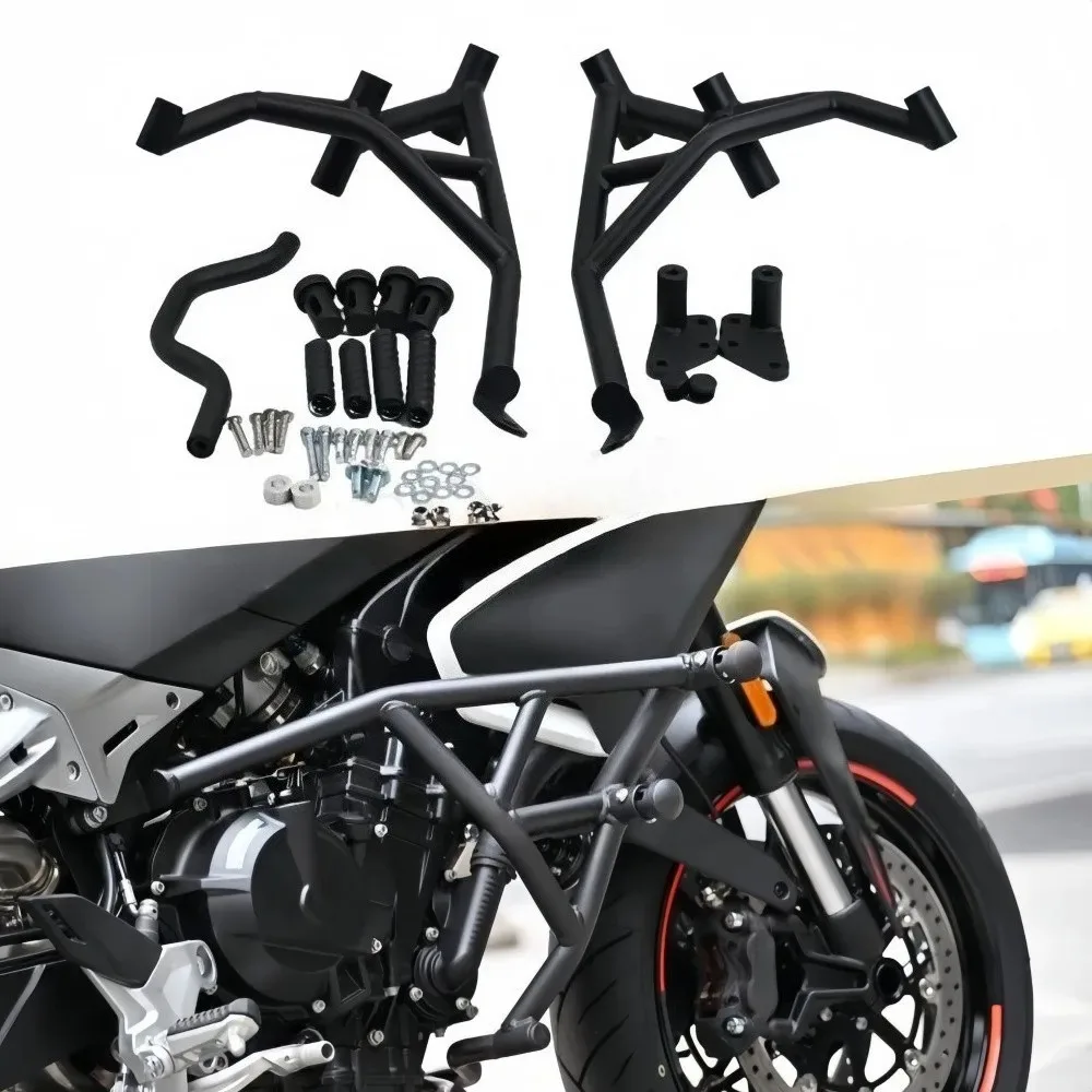 Suitable for CFMOTO NK800 Carbon Steel Racing Crash Bar NK 800 Aluminum Alloy Anti-fall Head Spring Style Racing Bar Bumper