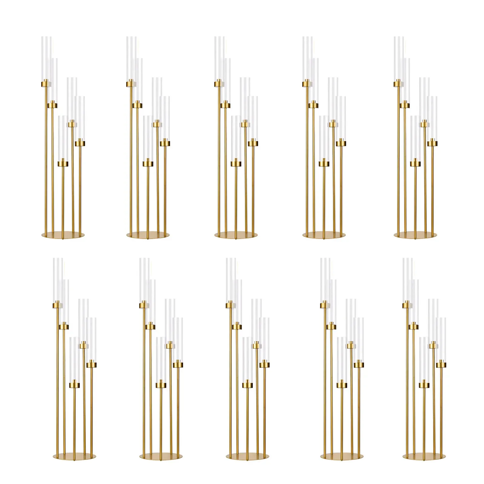 Gold Floor Candelabra 5 Arm Candle Holders Tall Floor Candle Holders Candelabra