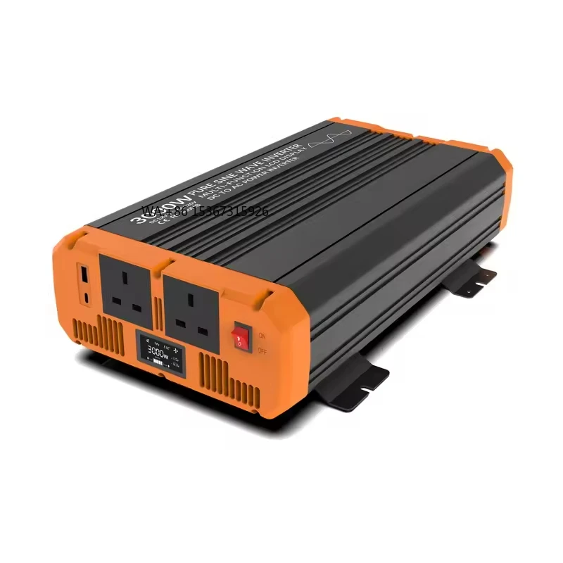 

Rechargeable sine wave inverter 3000w 12v 24v DC to 110v 220v car battery power inverter converter