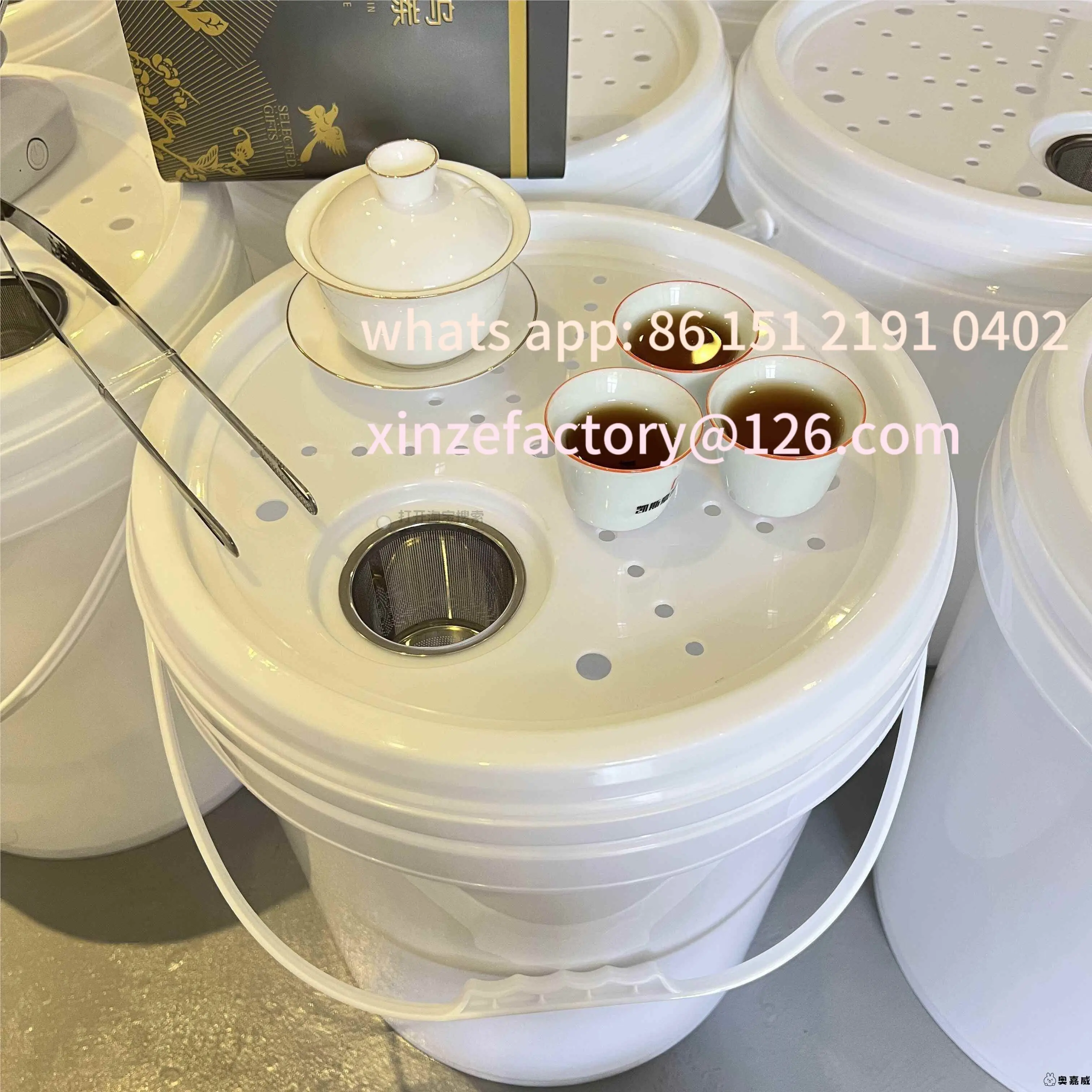 

Customizable outdoor camping Kung Fu tea brewing bucket tea table rack