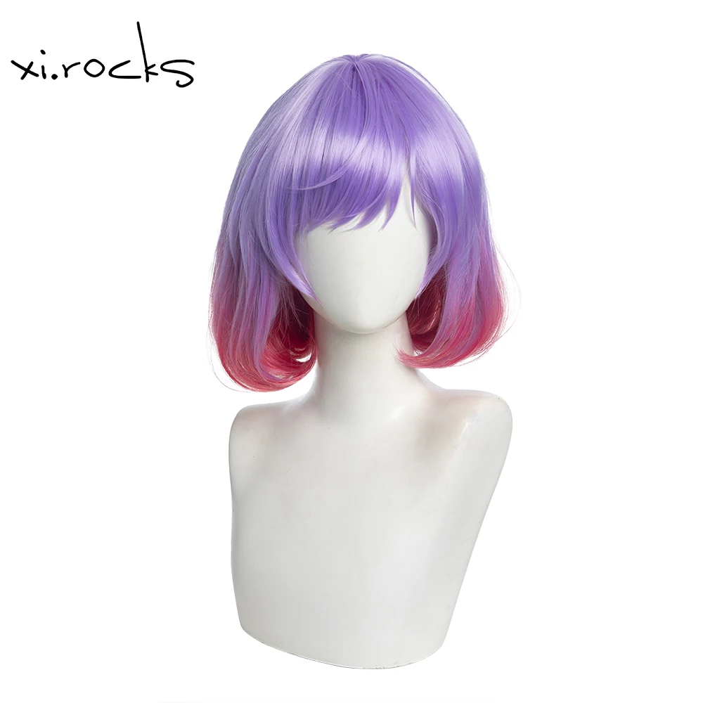 Xi.Rocks Z115 Glamour Wave - Purple Pink Ombre Wig｜Rebel Elegance Redefined‌