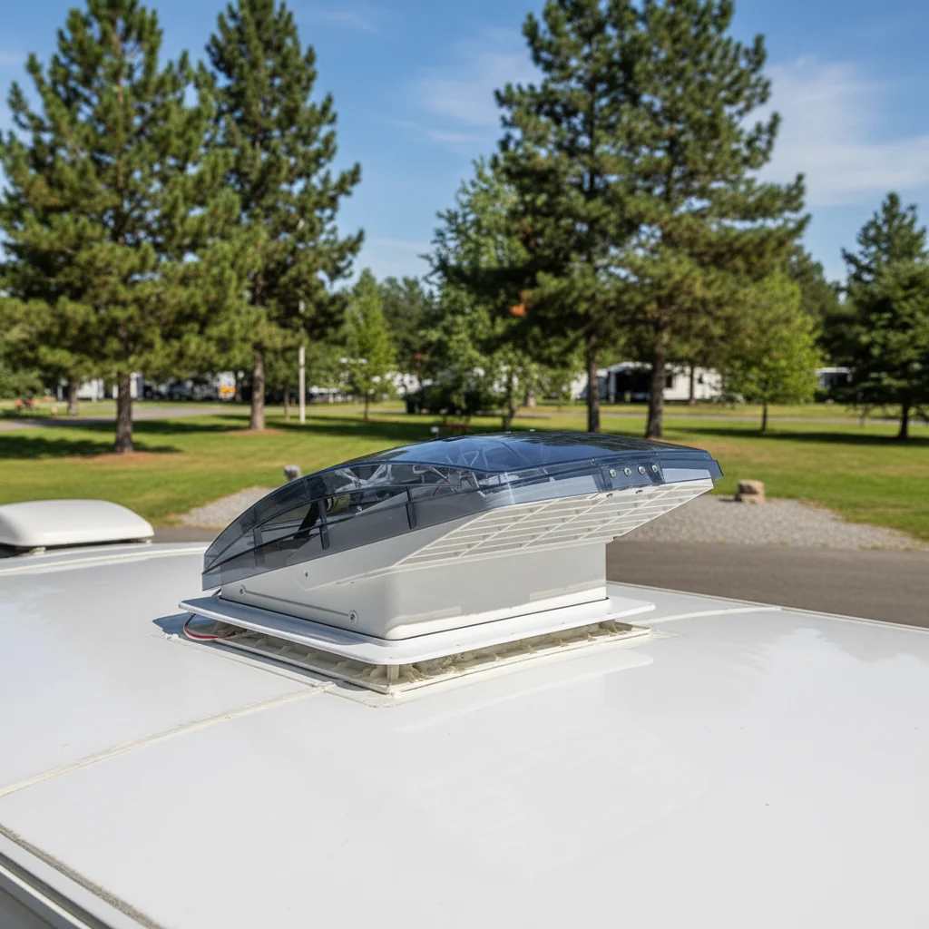 40x40cm Remote Operation RV Roof Hatch Camper Van Roof Vent Caravan Top Window for Camping Trailer Accessories