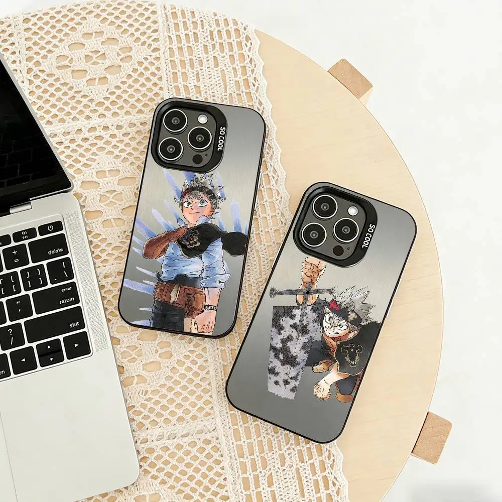 

Anime Cool A-Asta Phone Case For iPhone 17,16,15,14,13,12,11 Plus,Pro Max,XS,Colored silver phone case