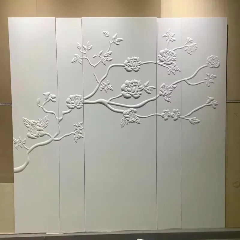 Luxury 3D Leather Wall Panel Durable Wall Decoration