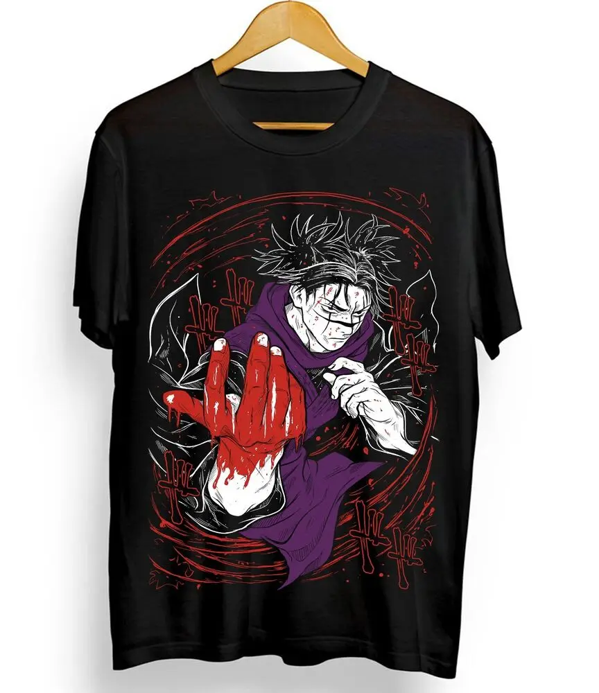 Bloody Choso T-Shir Japanese Manga Jujutsu Kaisen Horror Anime Gift Black Shirt