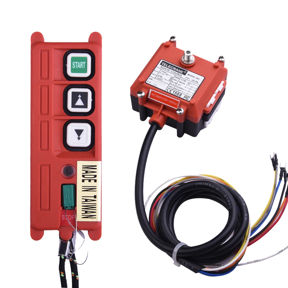 Industrial Wireless Remote Control F21-2D Radio Remote Control Two Double Speed Buttons Key for Crane Hoist