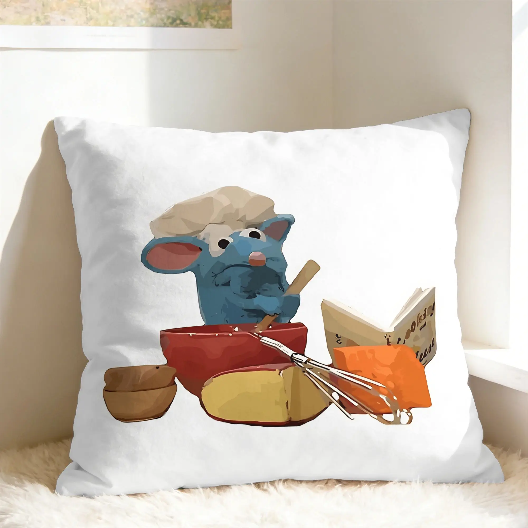 Pillow Case Tutter- B-Bear In The Big Blue House Graphic  Pillow Cover For Sofa Home Decoration Funny Pillowcases