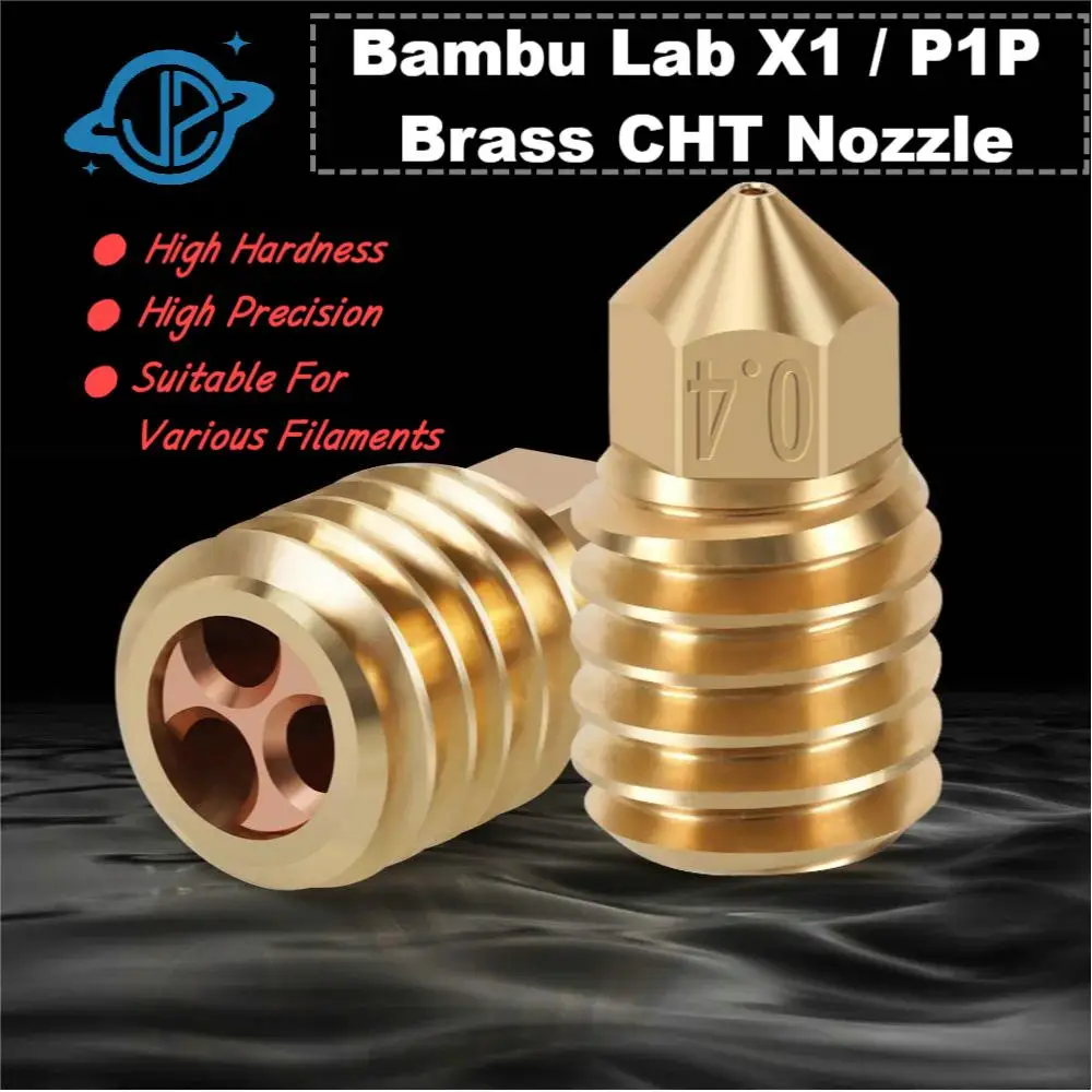 

LS-3D Printer Parts 3/5/10pcs Bambu Lab X1 P1P Brass CHT Nozzle Upgraded Hotend CHT Nozzle For Bambu Lab x1c p1p Extruder Part