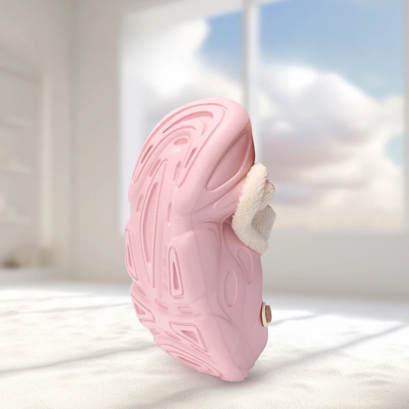 Frauen kleine Bär Baumwolle Hausschuhe Indoor warme Plüsch Hausschuhe Baotou Männer Baumwolle Stiefel lässig rutsch feste Schuhe Paar Frauen