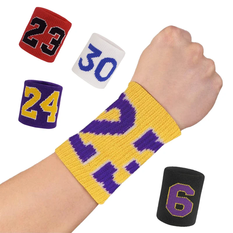 1Pcs Basketball Fitness Wristband Sport Sweatband Adults Kids Wrist Support Brace Wraps Guards Volleyball Sportsr Gear