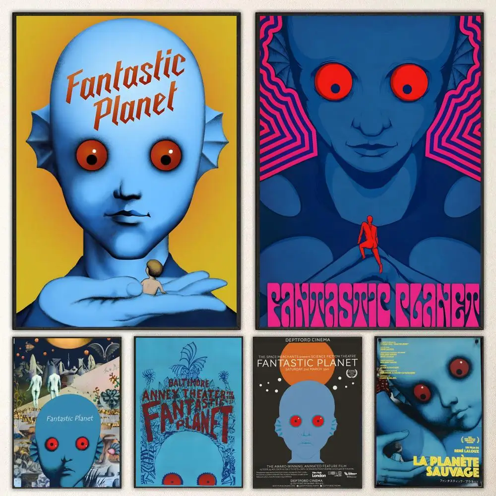 Póster L-La Planete Sauvage, pegatinas de póster de alta definición, adecuadas para dormitorio, sala de estar, decoración del hogar
