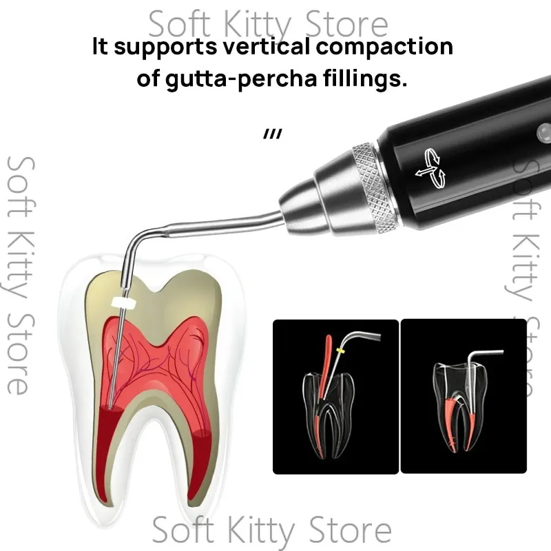 Dental Cordless Gutta Percha Obturation System Endo Heated Pen 2 Tips Lab 3 Seconds Rapid Heating Endodontic Root Tools