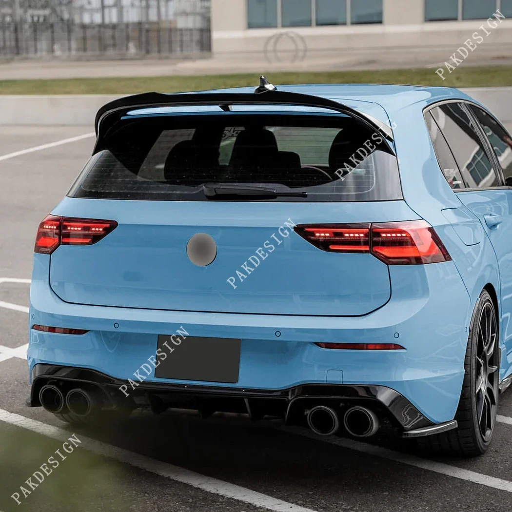 

Задний спойлер на крышу, крышка крыла в стиле Maxton для VW Golf MK8 R Golf 8 GTI Clubsport Performance 2020-2024, сплиттер ABS, автомобильные обвесы