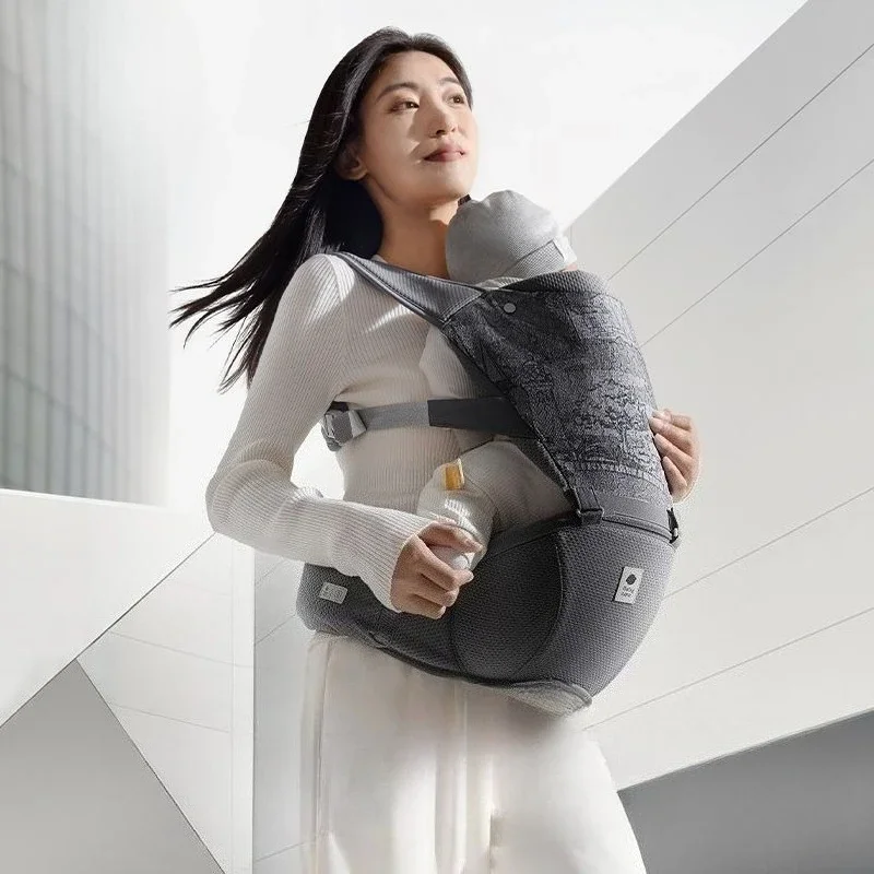 

Multifunctional Baby Carrier with Waist Stool Lightweight Breathable for Summer Ideal for Travel and Shopping Baby Carrier Wrap
