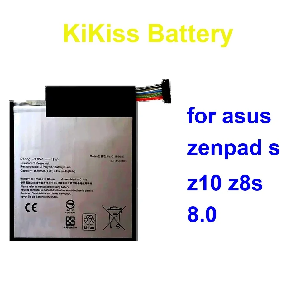 

Laptop Battery Stable C11P1426 C12P1602 C11P1615 4000-7800Mah For Asus Zenpad S Z10 Z8s 8.0