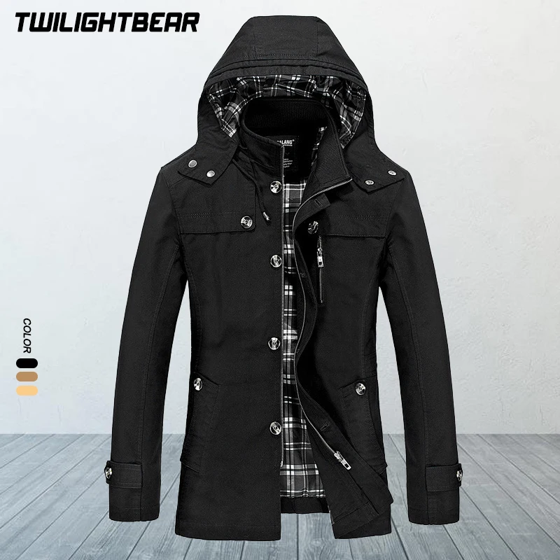 High Quality Men's Jacket 5XL Oversized Hooded Coat Multiple Pockets Pure Cotton Casual Jacket Men Clothing Outerwear A3F1311