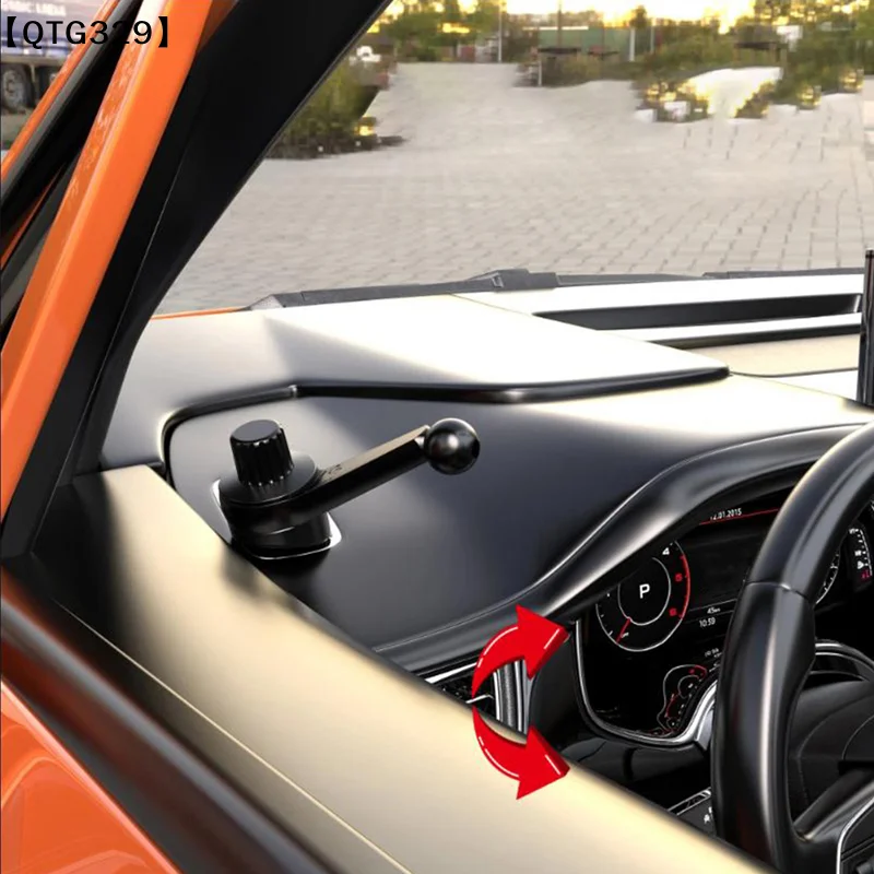 【QTG329】Air Vent Car Phone Holder Clip Universal 17mm Ball Head for Car Phone Stand Gravity Magnetic Mobile Phone Support[T]【WQ】