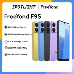 【World Premiere】FreeYond F9S Smartphone 2GB+2GB Extended Ram 64GB ROM 5000mAh 13MP Dual AI Rear Camera Android 13 Octa Core