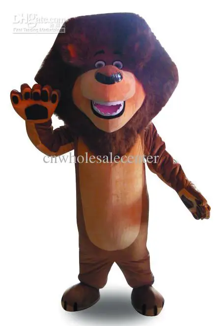 Disfraz de Mascota de dibujos animados de León de espuma para adultos, Vestido de felpa de Navidad, disfraz de Mascota de Halloween, gran oferta, nuevo