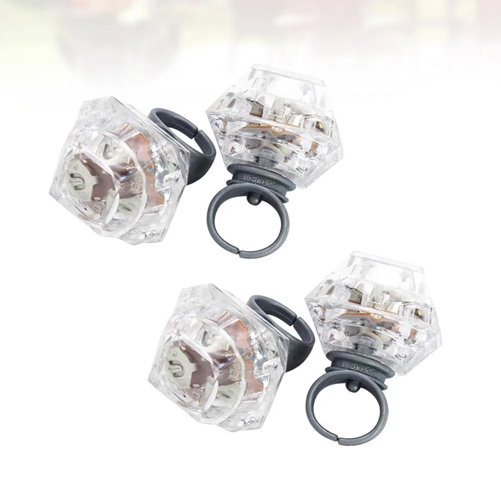 

24 Pcs Luminous Diamond Ring Light up Flashing Glow Simulation Toy LED Rings Glowing